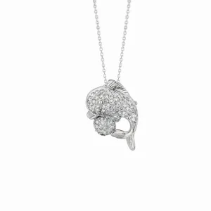 DIAMOND DOLPHIN NECKLACE 14K GOLD (0.7 CTW)