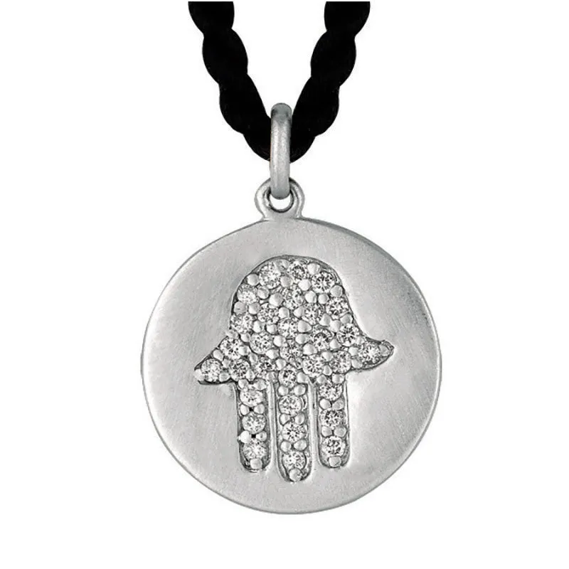 DIAMOND HAMSA NECKLACE 14K GOLD (0.3 CTW)