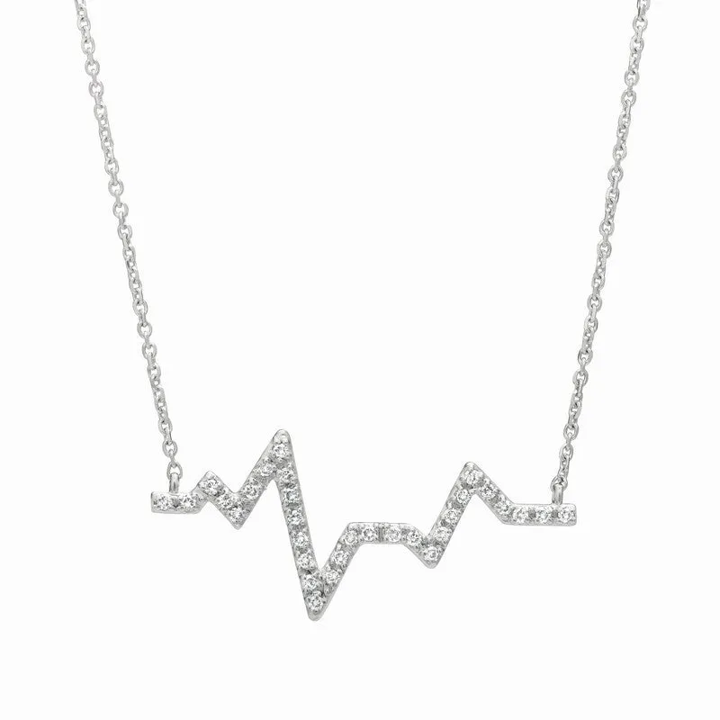 DIAMOND HEART BEAT NECKLACE 14K GOLD (0.25 CTW)