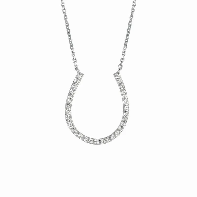 DIAMOND HORSESHOE NECKLACE 14K GOLD (0.25 CTW) 1