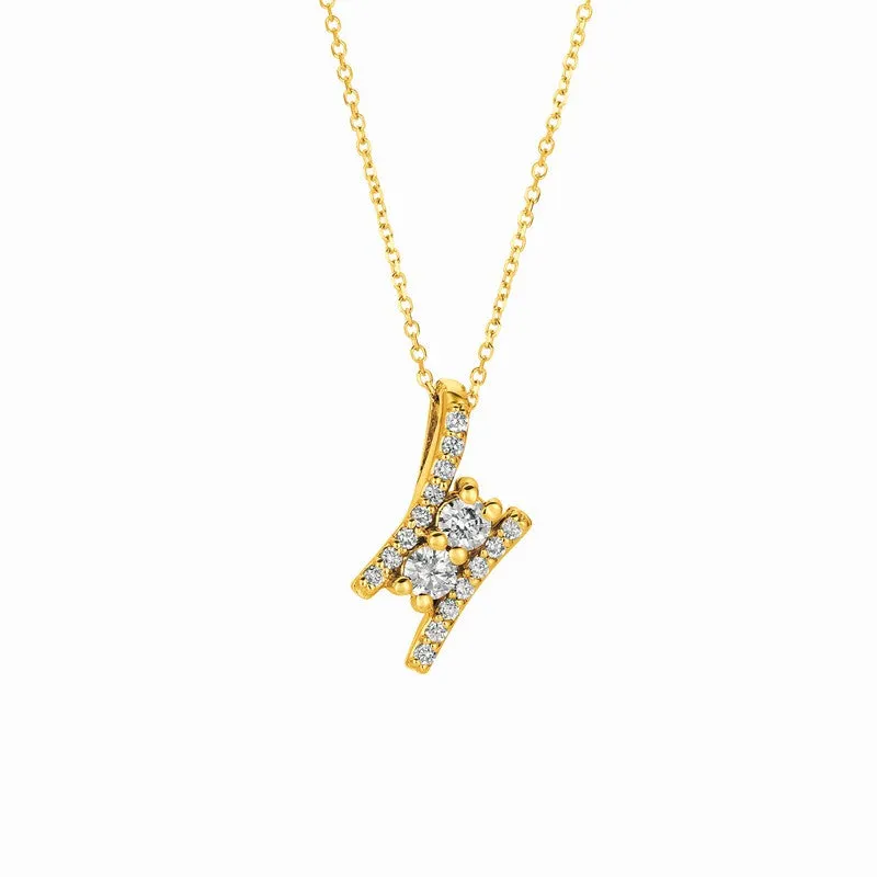 DIAMOND NECKLACE 14K GOLD (0.4 CTW) 2