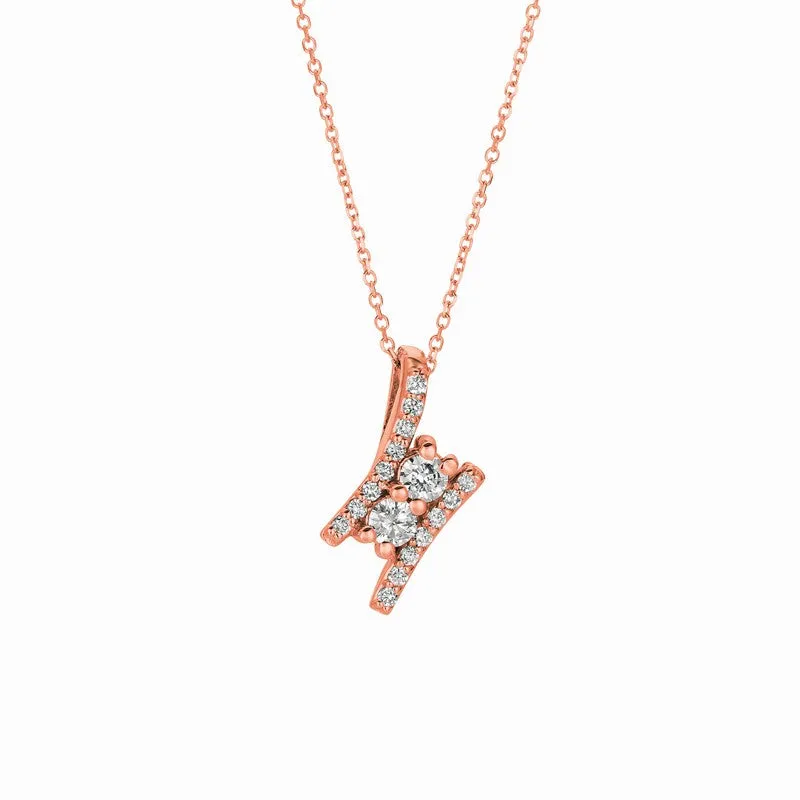 DIAMOND NECKLACE 14K GOLD (0.4 CTW) 2