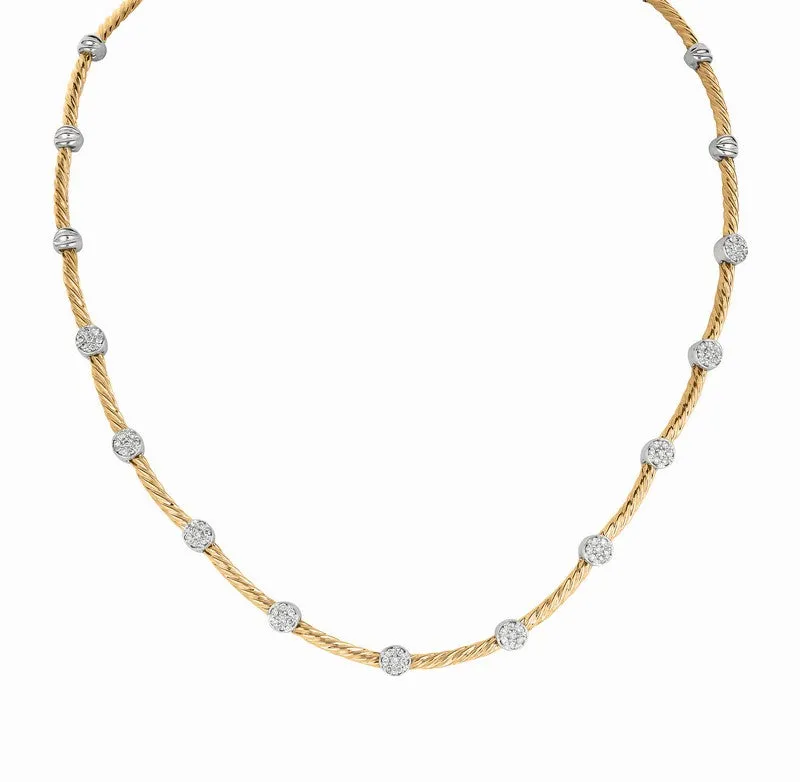 DIAMOND NECKLACE 14K GOLD (0.76 CTW)