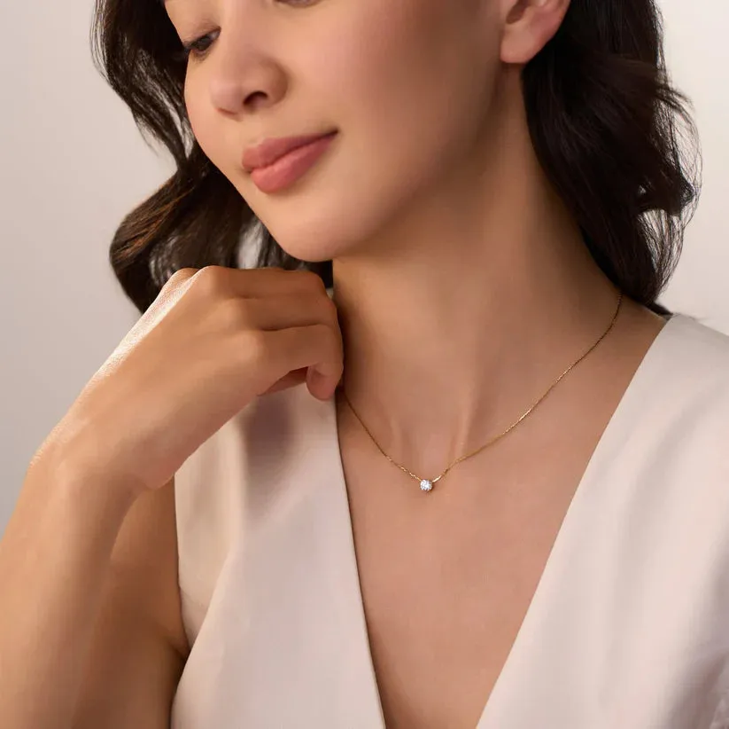 Diamond Necklace   2 x Pair of Diamond Hoops Combo