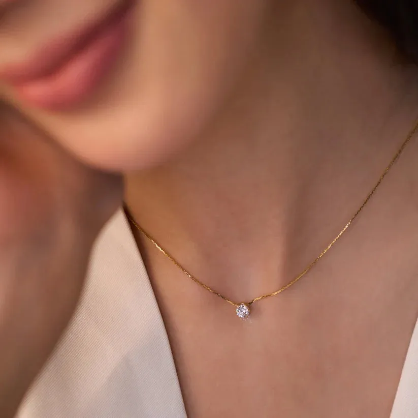 Diamond Necklace   Classic V Ring Combo