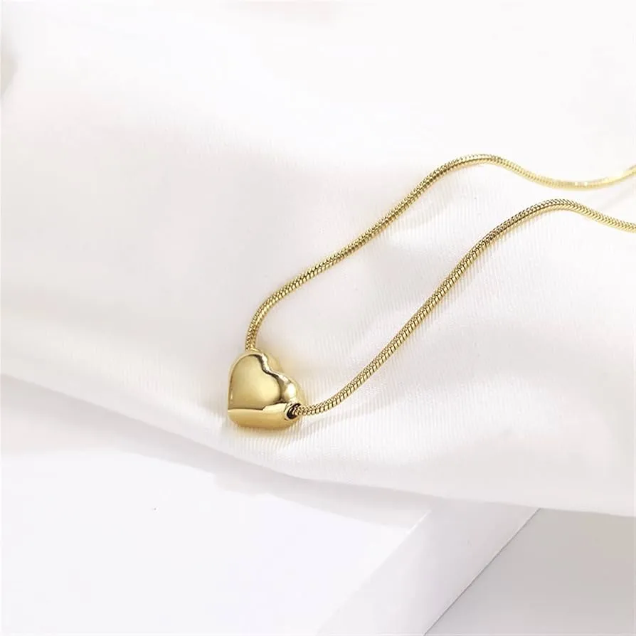 Diamond Necklace NLCP105G Gold Plated   Jade Heart Necklace Gold Plated Combo
