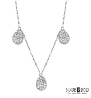 DIAMOND PEAR SHAPE NECKLACE 14K GOLD (0.67 CTW)