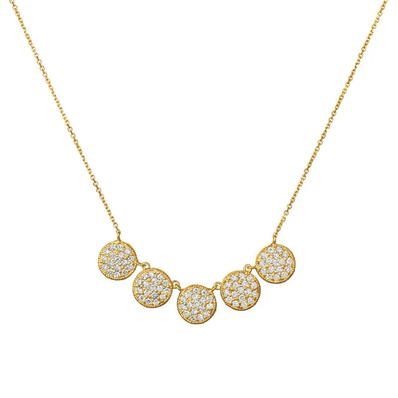 DIAMOND ROUND NECKLACE 14K GOLD (1.75 CTW)