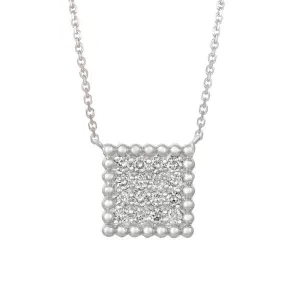 DIAMOND SQUARE NECKLACE 14K GOLD (0.5 CTW) 2 N5593.50P