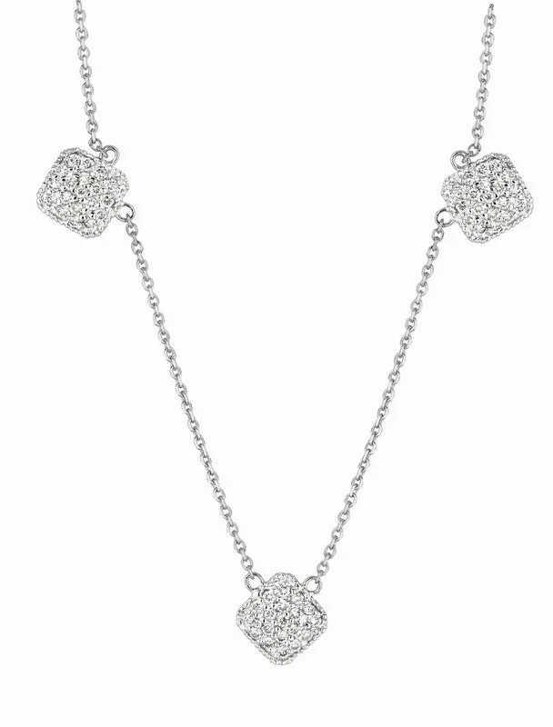 DIAMOND SQUARE NECKLACE 14K GOLD (0.57 CTW)
