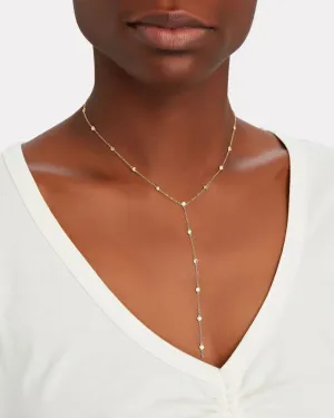 Diamond Station Lariat Necklace