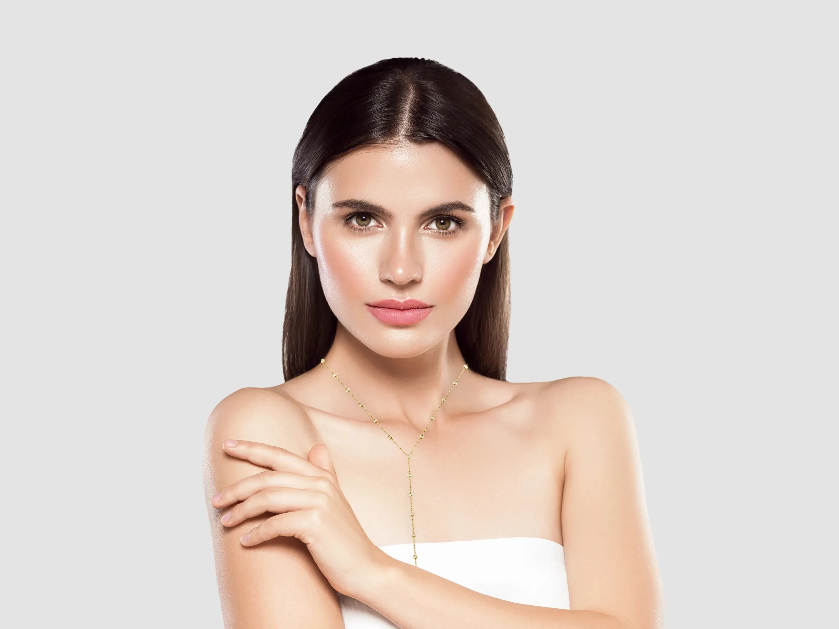 Diamond Station Lariat Necklace