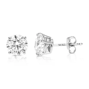 Diamond Stud Earrings in 14K Gold