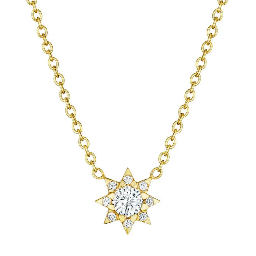 DIAMOND SUN NECKLACE