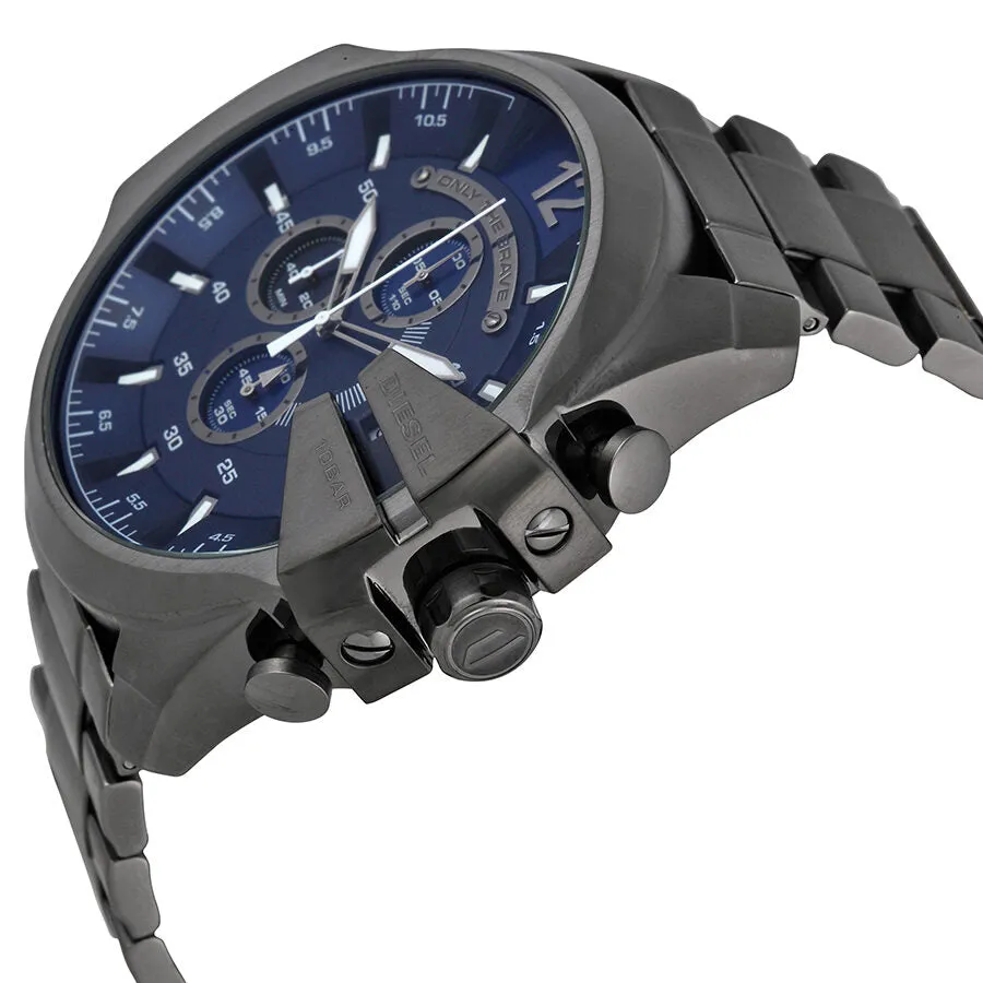 Diesel  Mega Chief Chronograph Blue Dial Men's Watch DZ4329 (Defect)