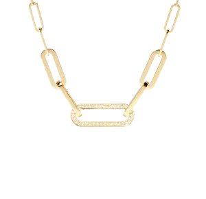 Dinh Van Maillon Yellow Gold L Diamond Necklace