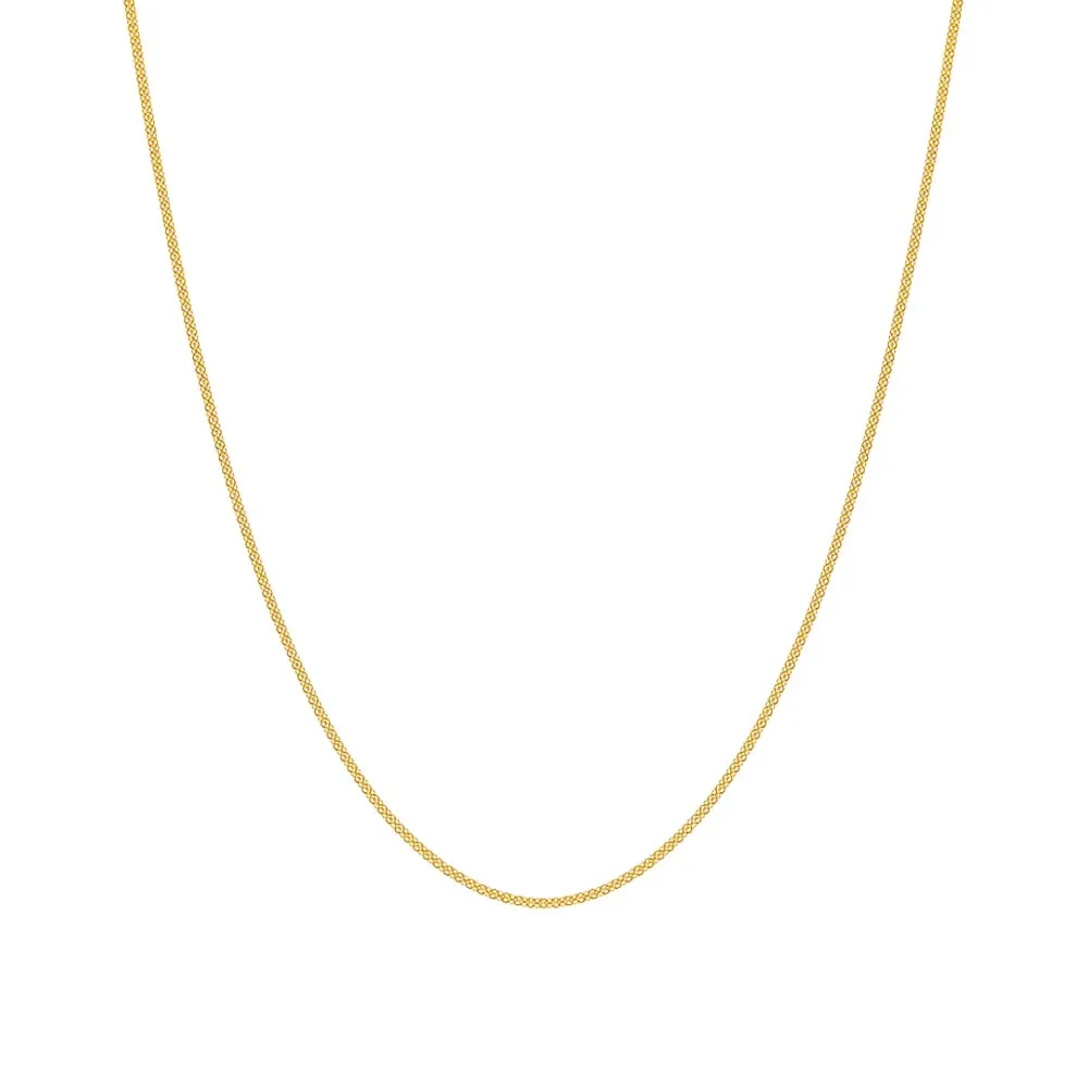Double Cable Link Chain Necklace 14K