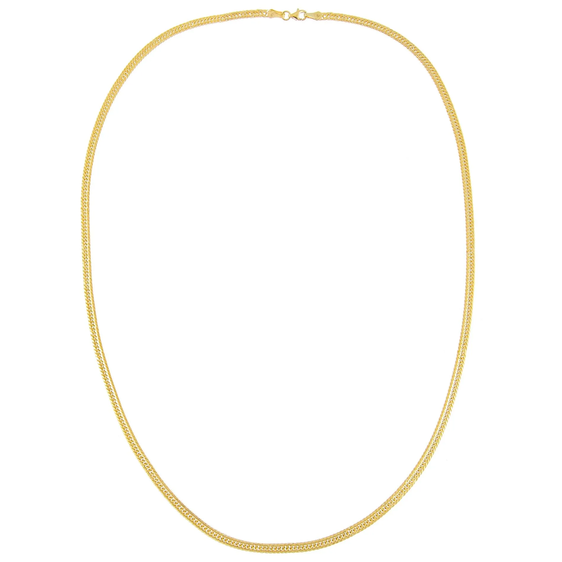Double Curb Chain Link Necklace