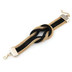 Elegant Lady Woman Punk Chain Braided Rope Multilayer Bracelet for Women Chain Pulseras NW