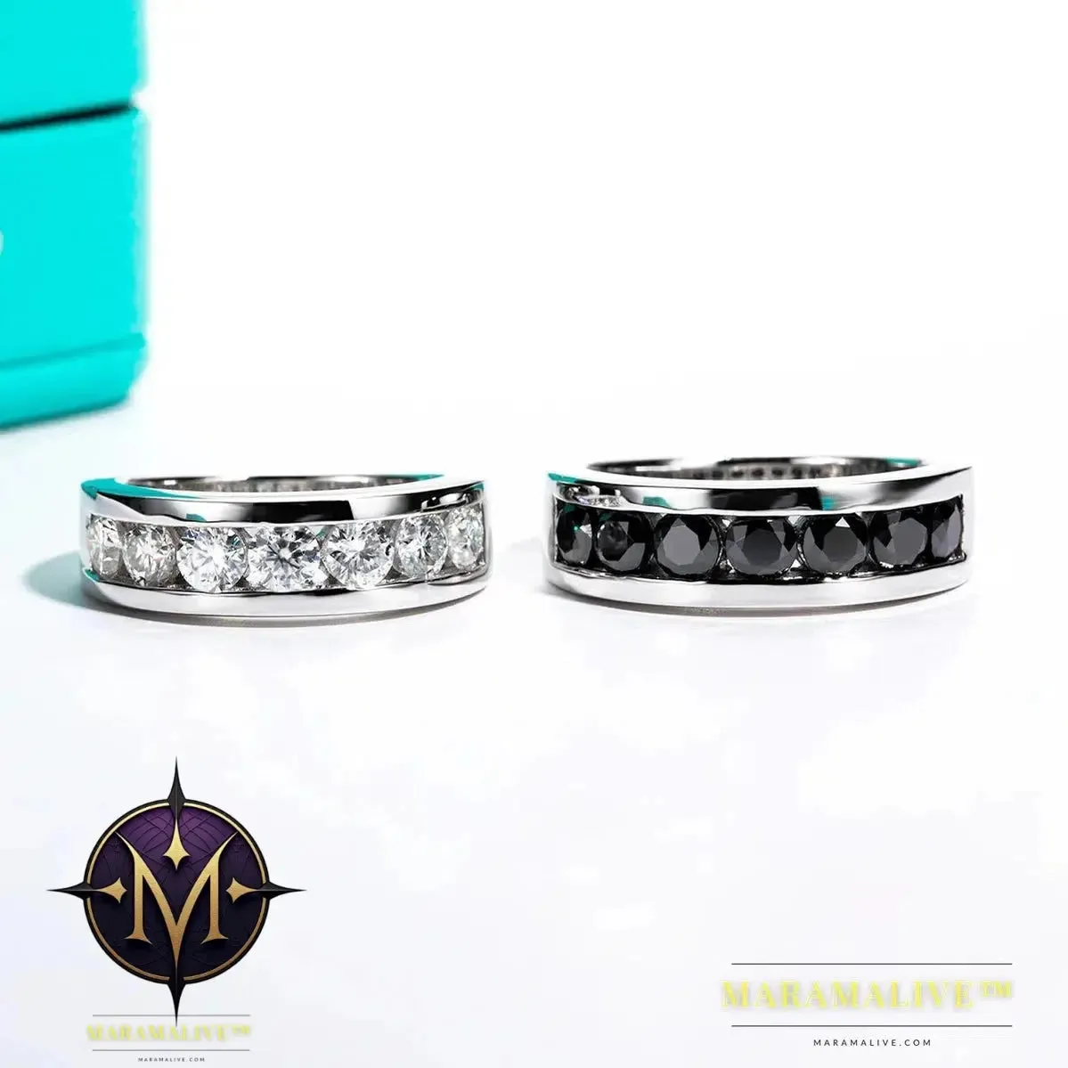 Elegant Moissanite Wedding Bands & Engagement Rings Men & Women