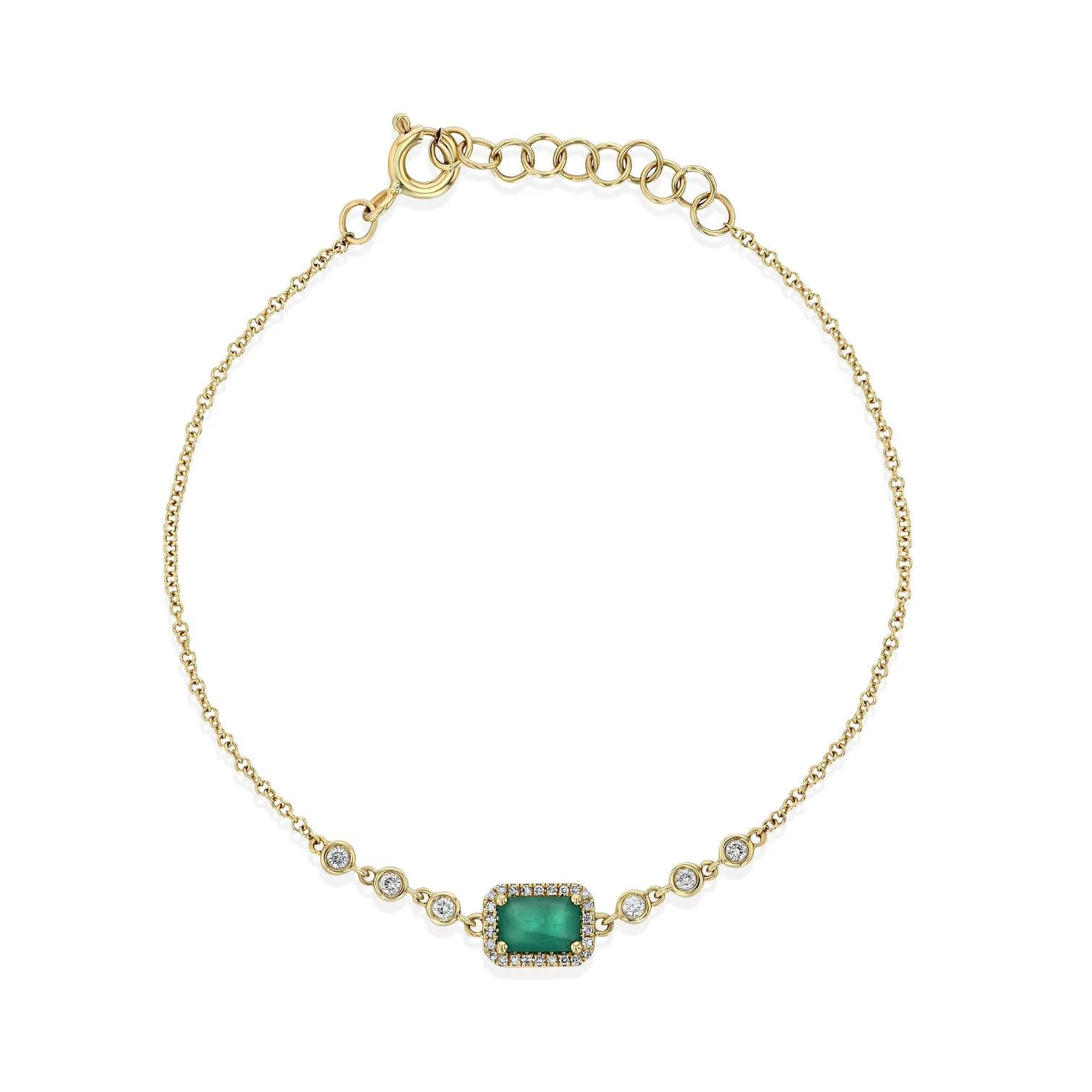 Emerald Diamond Bracelet