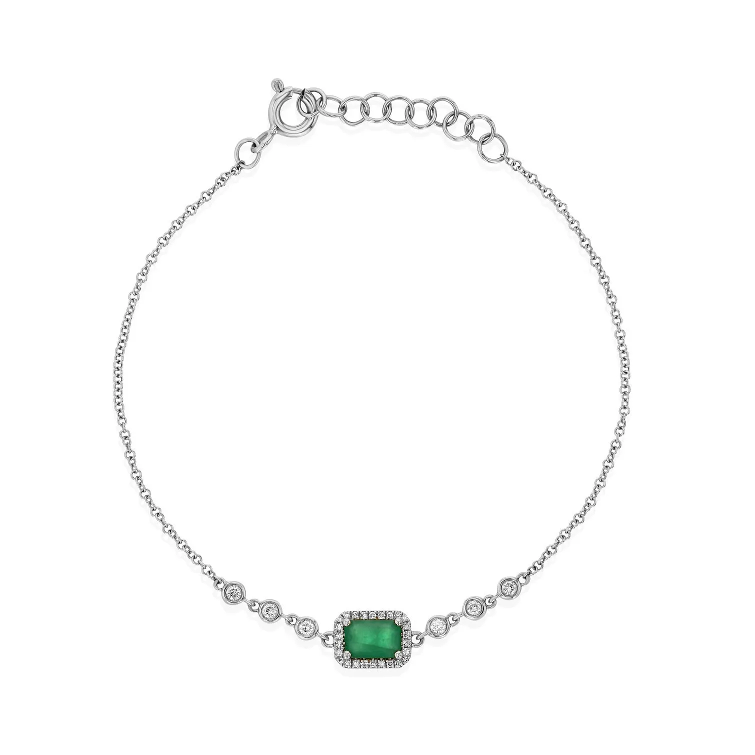 Emerald Diamond Bracelet