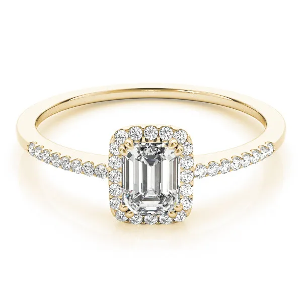 Engagement Rings Halo Emerald - TN84373