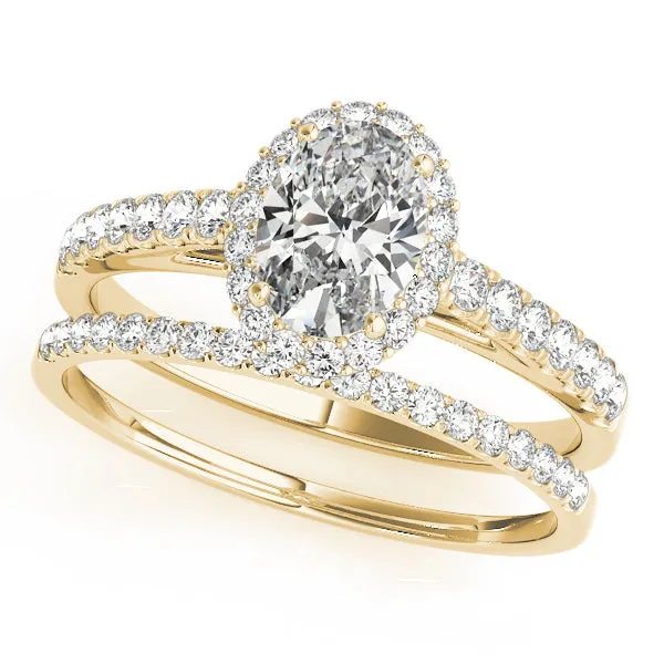 Engagement Rings Halo Oval - TN50917-E