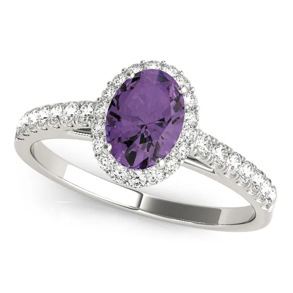 Engagement Rings Halo Oval - TN50917-E