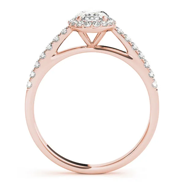 Engagement Rings Halo Oval - TN50917-E
