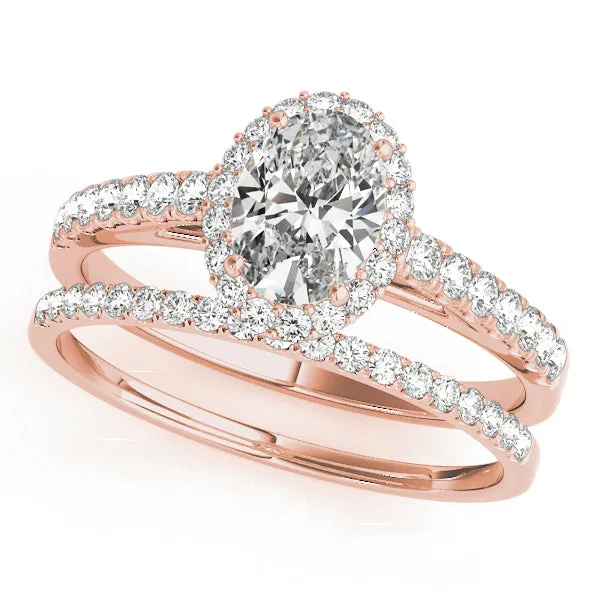 Engagement Rings Halo Oval - TN50917-E