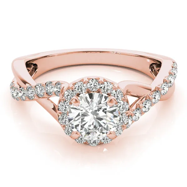 Engagement Rings Halo Round - TN50886-E