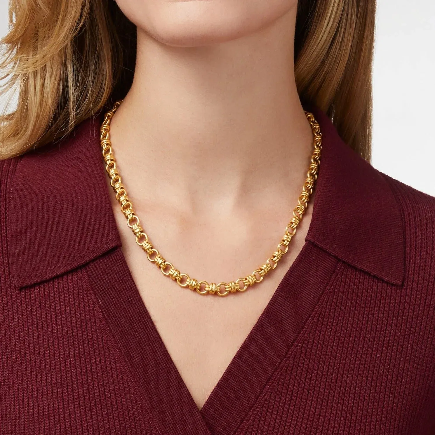 Esme Link Necklace Gold