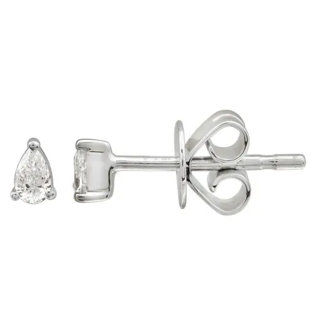 ESSENTIAL MINI PEAR SHAPED DIAMOND STUD EARRINGS