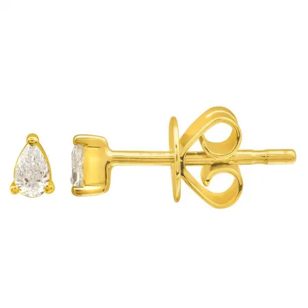 ESSENTIAL MINI PEAR SHAPED DIAMOND STUD EARRINGS