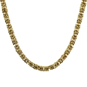 Estate 14K Yellow Gold Byzantine Link 20" Chain