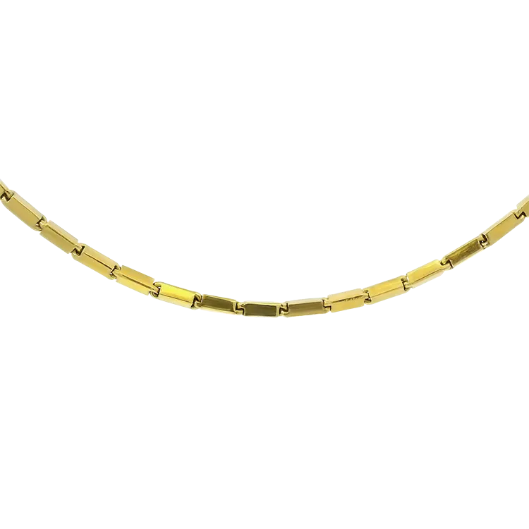 Estate 24k Yellow Gold Baht Link 20.5" Chain