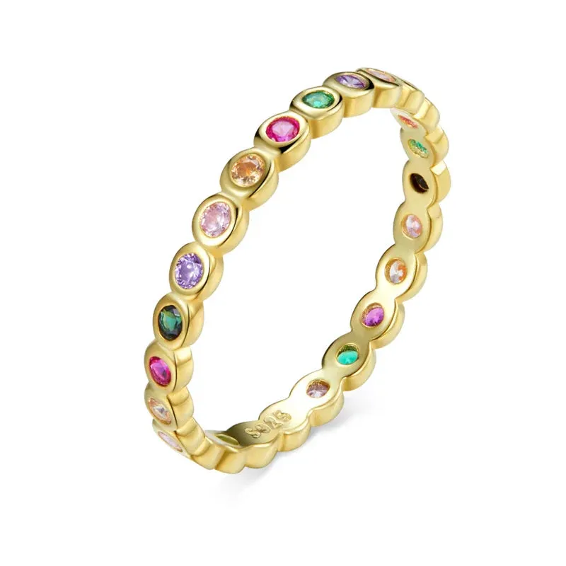 European 925 Sterling Silver Simple Rings For Women Wedding Engagement Heart Rings With Zircon