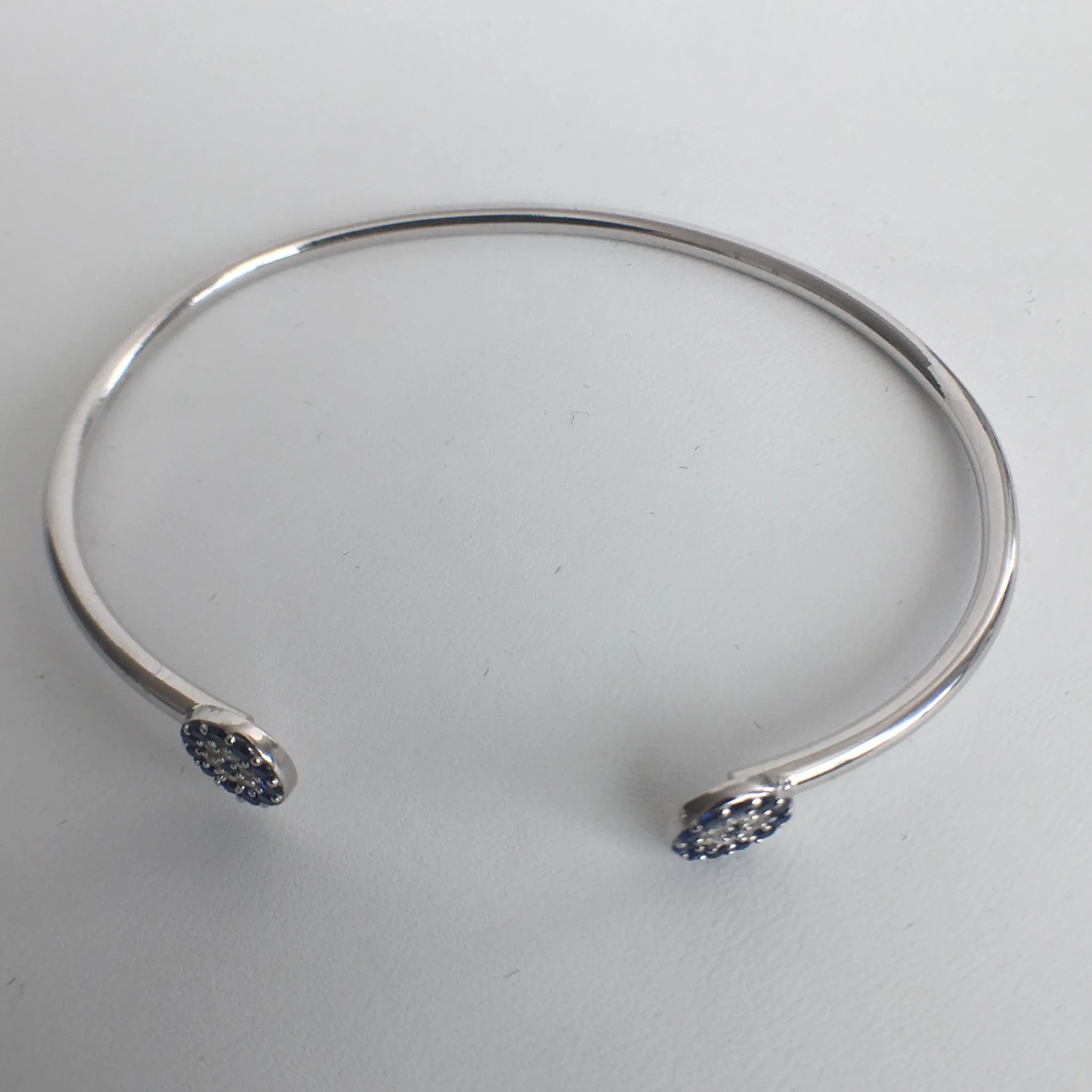 Evil Eye Open Cuff Bracelet