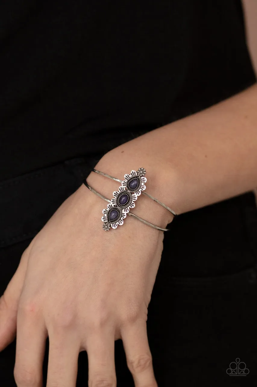 Fairytale Flowerbeds Purple Paparazzi Cuff
