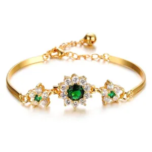 Fashion Crystal Diamond Chain Roman Shiny Zircon Bracelet