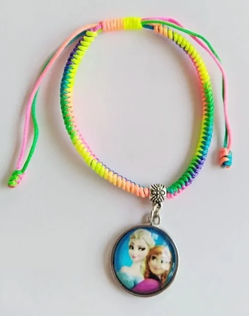 Fashion jewelry Chain Girls Heart Charm Bracelet Cartoon Kids Gift Bracelets For Women