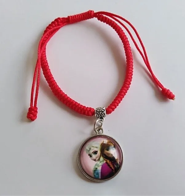 Fashion jewelry Chain Girls Heart Charm Bracelet Cartoon Kids Gift Bracelets For Women