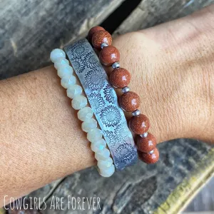 Field of Sunflowers | Hand Stamped Cuff