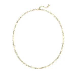Fine 18K Yellow Gold Round Chain Necklace
