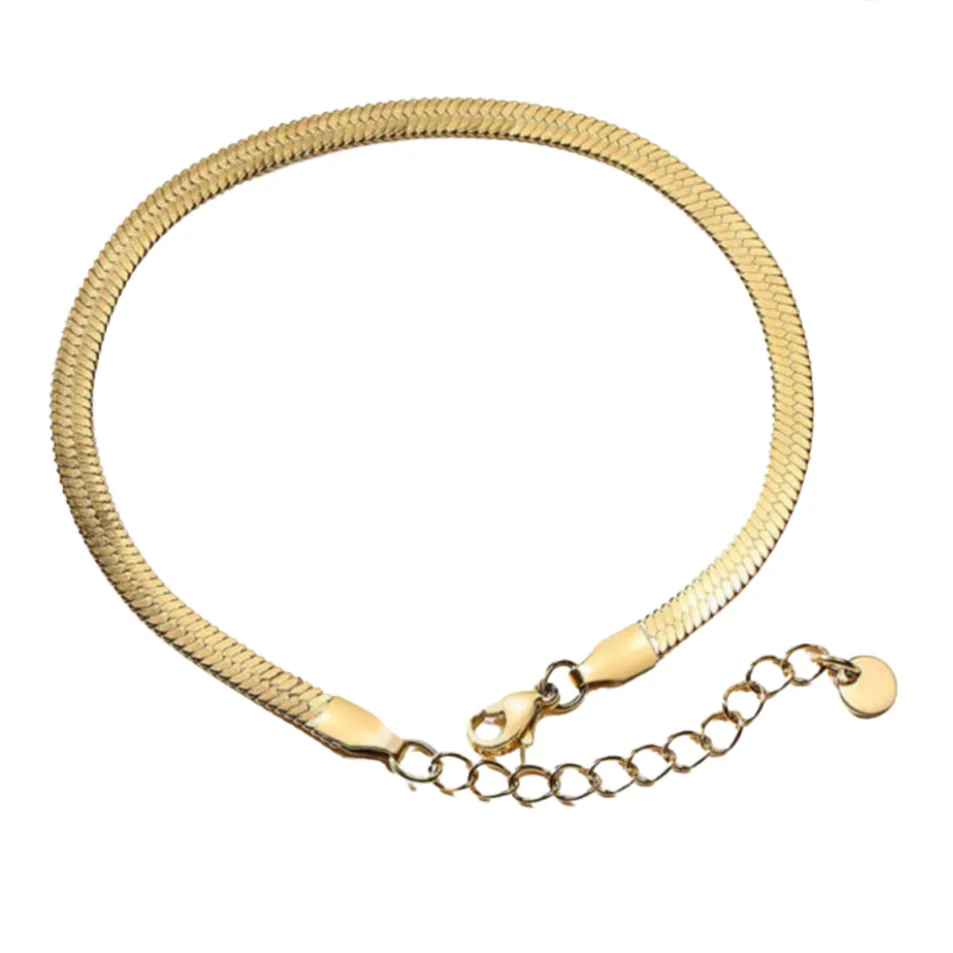 Flat Chain Ankle Bracelet