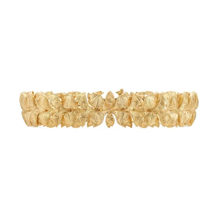 Flora 18K Yellow Gold Diamond Bracelet