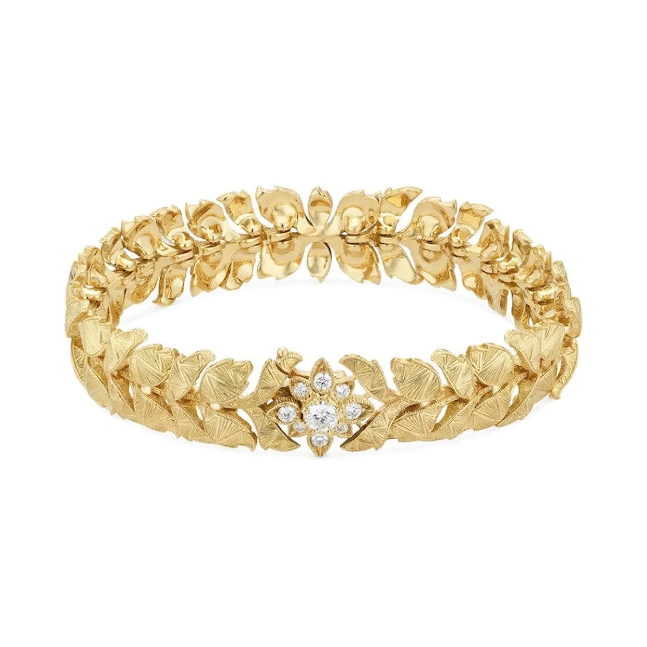 Flora 18K Yellow Gold Diamond Bracelet