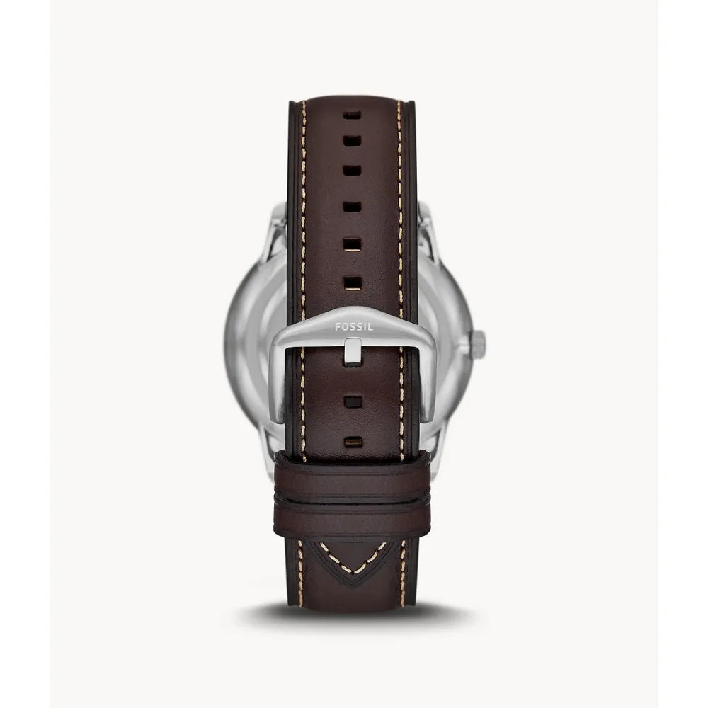 Fossil Neutra Men's  Moonphase Multifunction Brown Eco Leather Watch