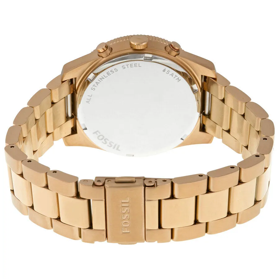 Fossil Perfect Boyfriend Multifunction Rose Dial Ladies Watch ES3885